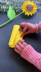 Easy way to make paper sun flower.