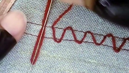 A beautiful  , Easy hand embroidery Line # Latest  viral stitch
