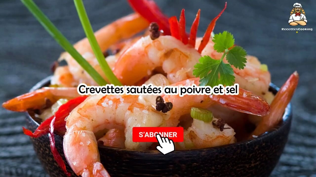 Crevettes sautées au poivre et sel