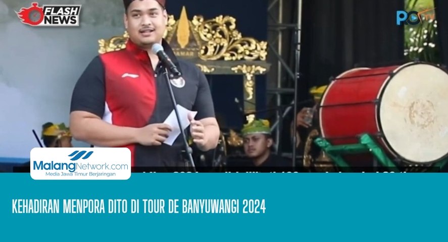 Kehadiran Menpora Dito di Tour de Banyuwangi 2024