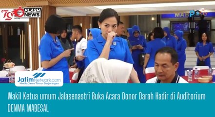 Wakil Ketua umum Jalasenastri Buka Acara Donor Darah Hadir di Auditorium DENMA MABESAL