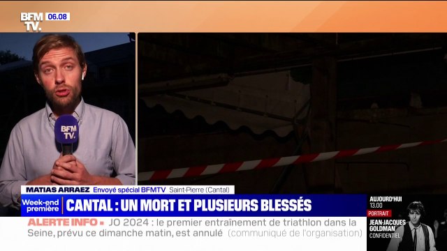 Cantal: la terrasse d'une salle des fêtes s'effondre lors d'un mariage, faisant un mort