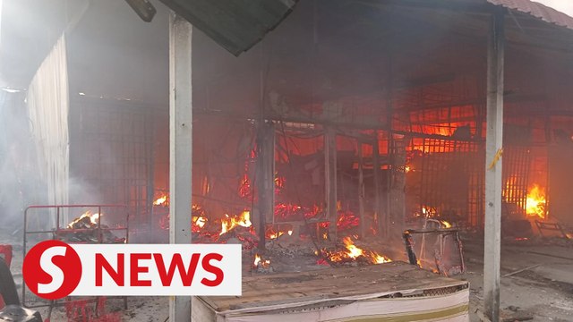 Fire razes 11 shops near Sungai Buloh