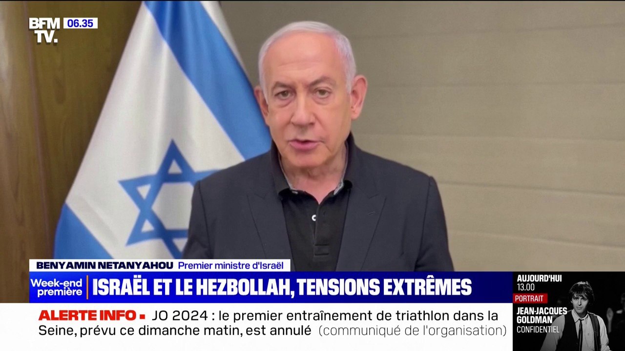 Israël: Benjamin Netanyahu affirme que le Hezbollah "paiera le prix fort" après des frappes meurtrières sur le Golan annexé