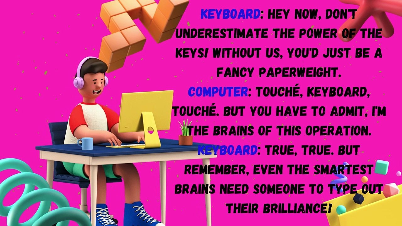 Funny Conversation between computer and keyboard