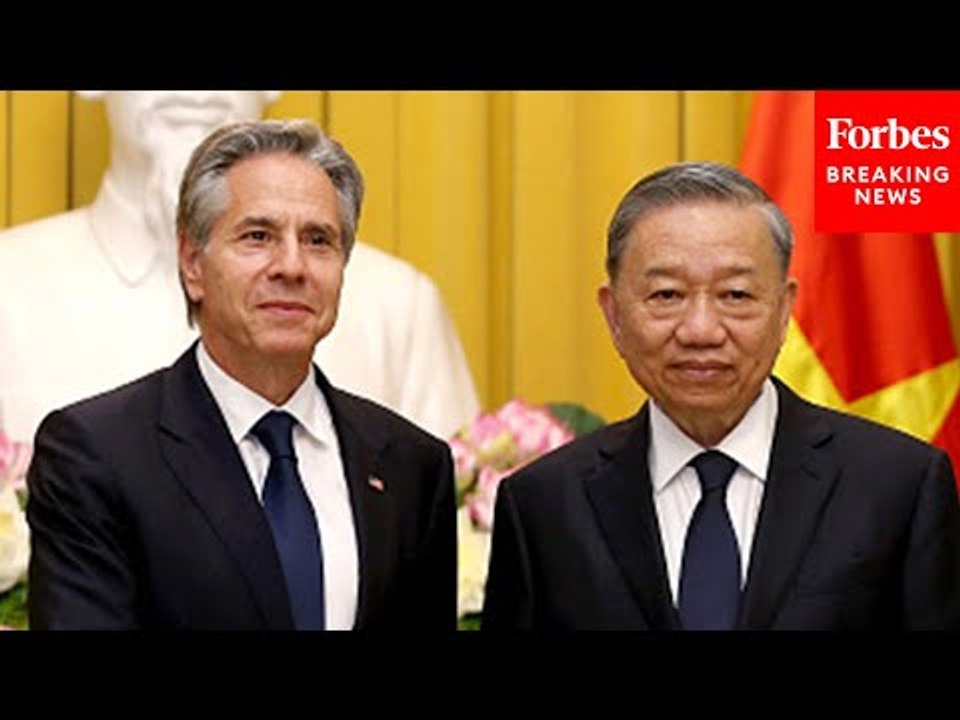 WATCH: Secretary Of State Antony Blinken Meets...
