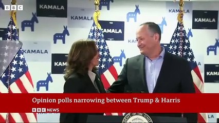 Kamala herris clossing gap on Doland trump in US election race