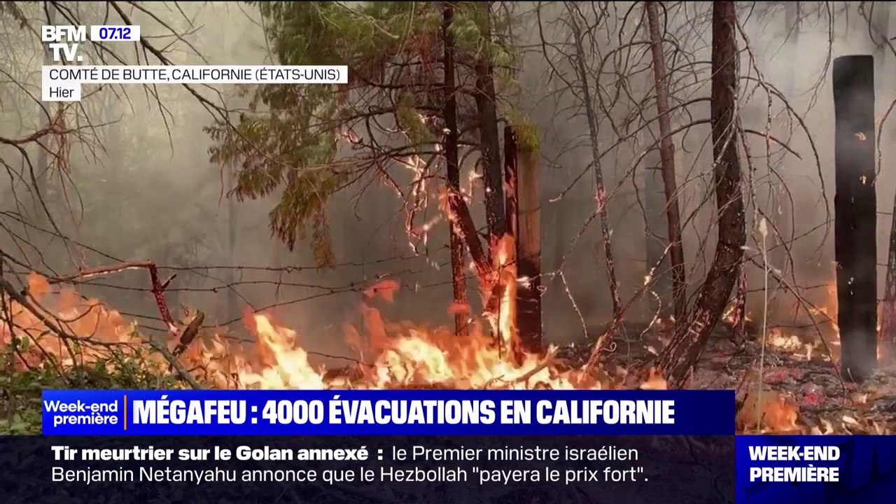 Mégafeu: 4.000 évacuations et 142.000 hectares partis en fumée en Californie