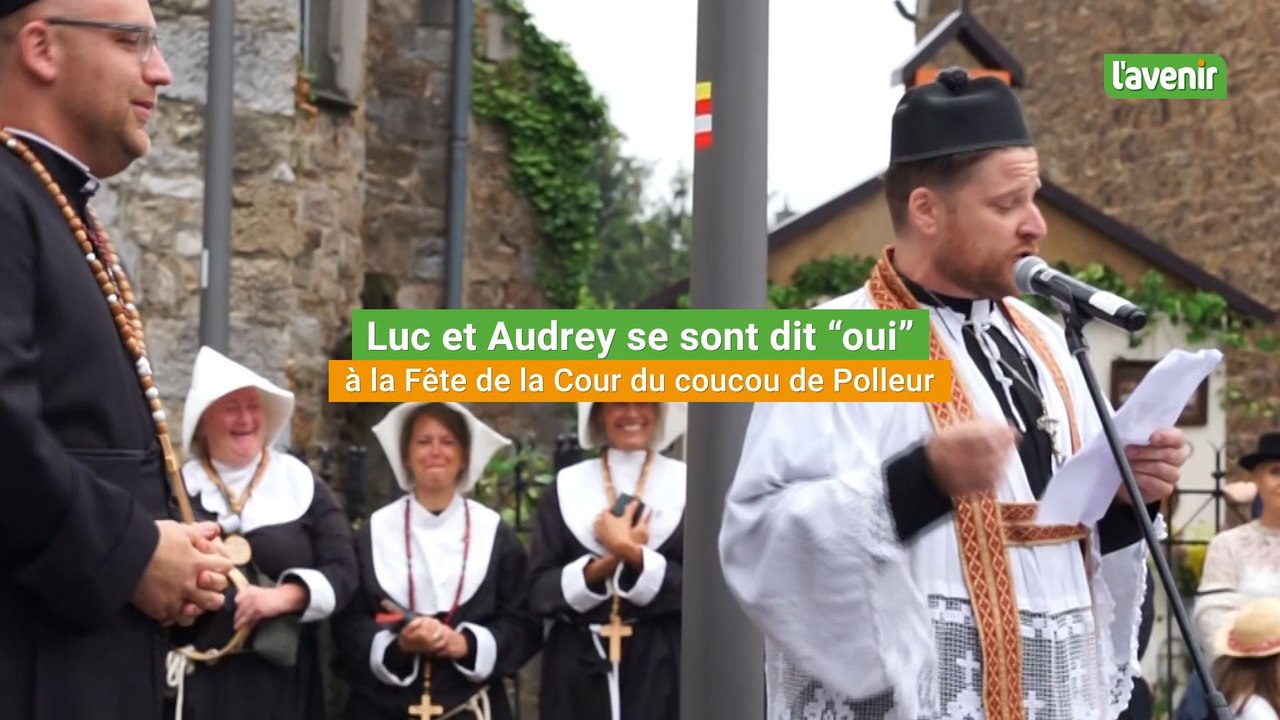 Luc et Audrey se sont dit "oui" à la Fête de la cour du Coucou de Polleur
