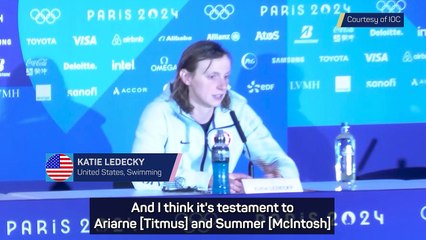 Ledecky delighted to be part of swimming golden age