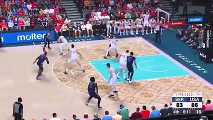 Download Video: USA vs Serbia basketball match Olympics 2024,Paris Olympics