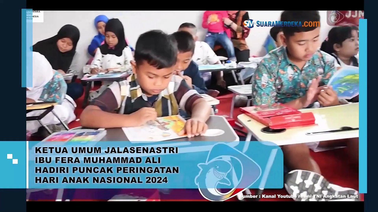 Ketua Umum Jalasenastri Ibu Fera Muhammad Ali Hadiri Puncak Peringatan Hari Anak Nasional 2024