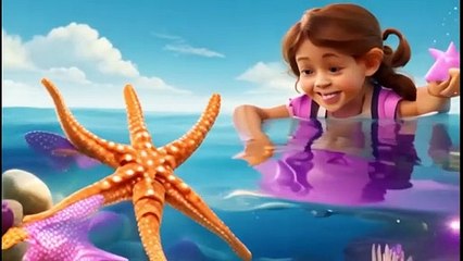 Twinkle, Twinkle, Little Starfish- A Musical Journey Under the Sea kid nursery poem for kids