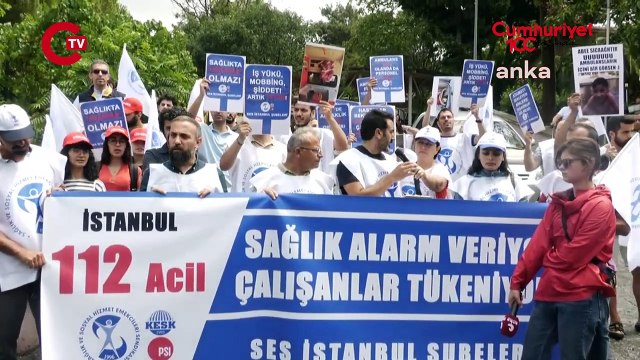112 acil çalışanları isyan etti_ Acil hastaya gidecek ambulans yok...