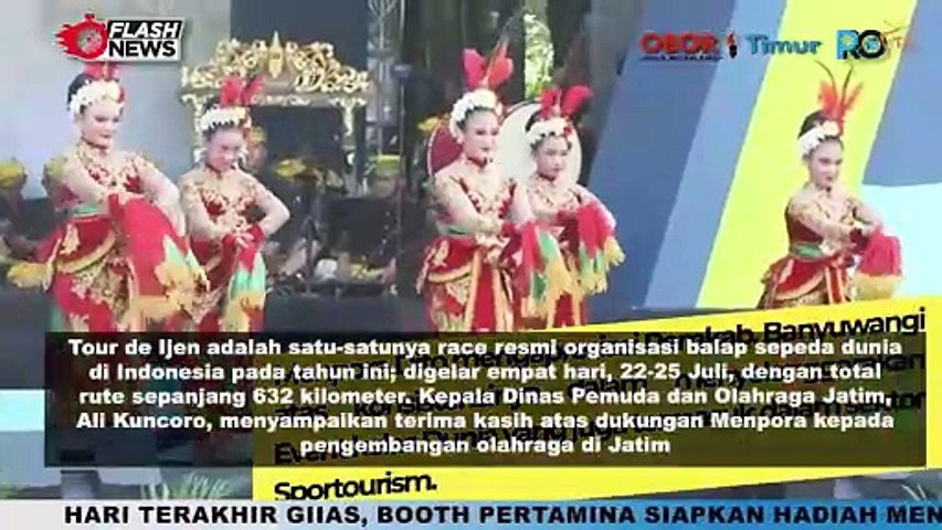 MENPORA DITO HADIRI TOUR DE BANYUWANGI IJEN 2024 - ETAPE 1