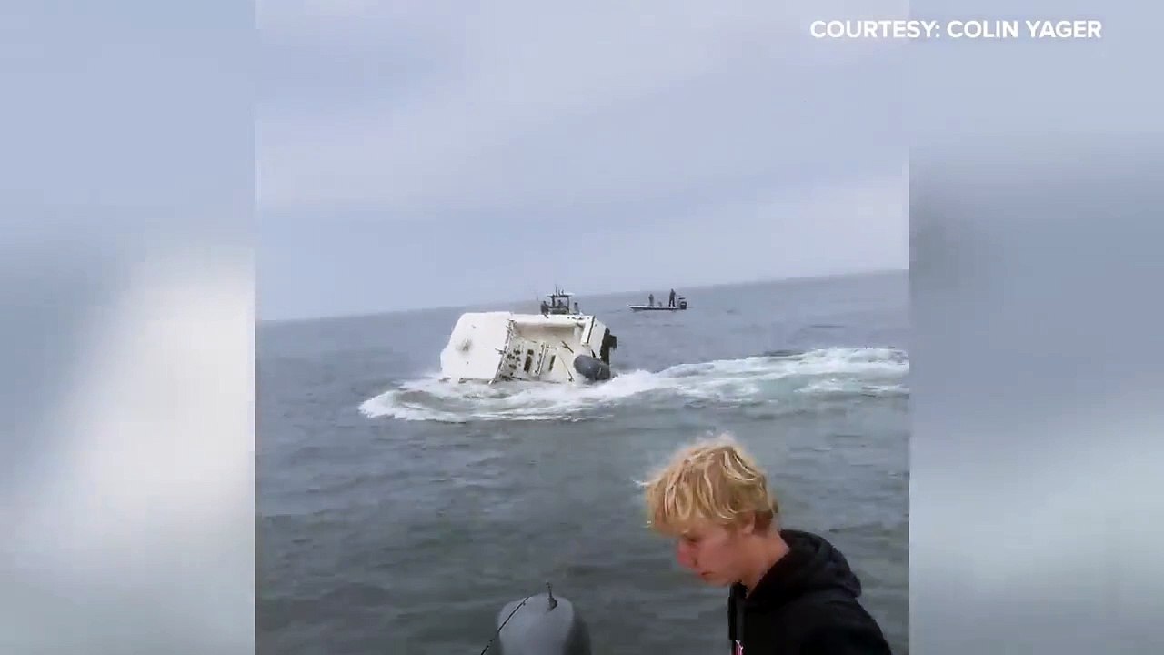 Whale capsizes boat fishing in Portsmouth Harbor off the New Hampshire coast(720P_HD)