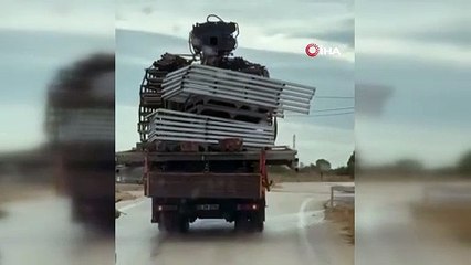 Tehlikeli taşımacılık kamerada