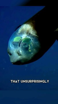 Barrel Eye Fish A Creature With A Transparent Head