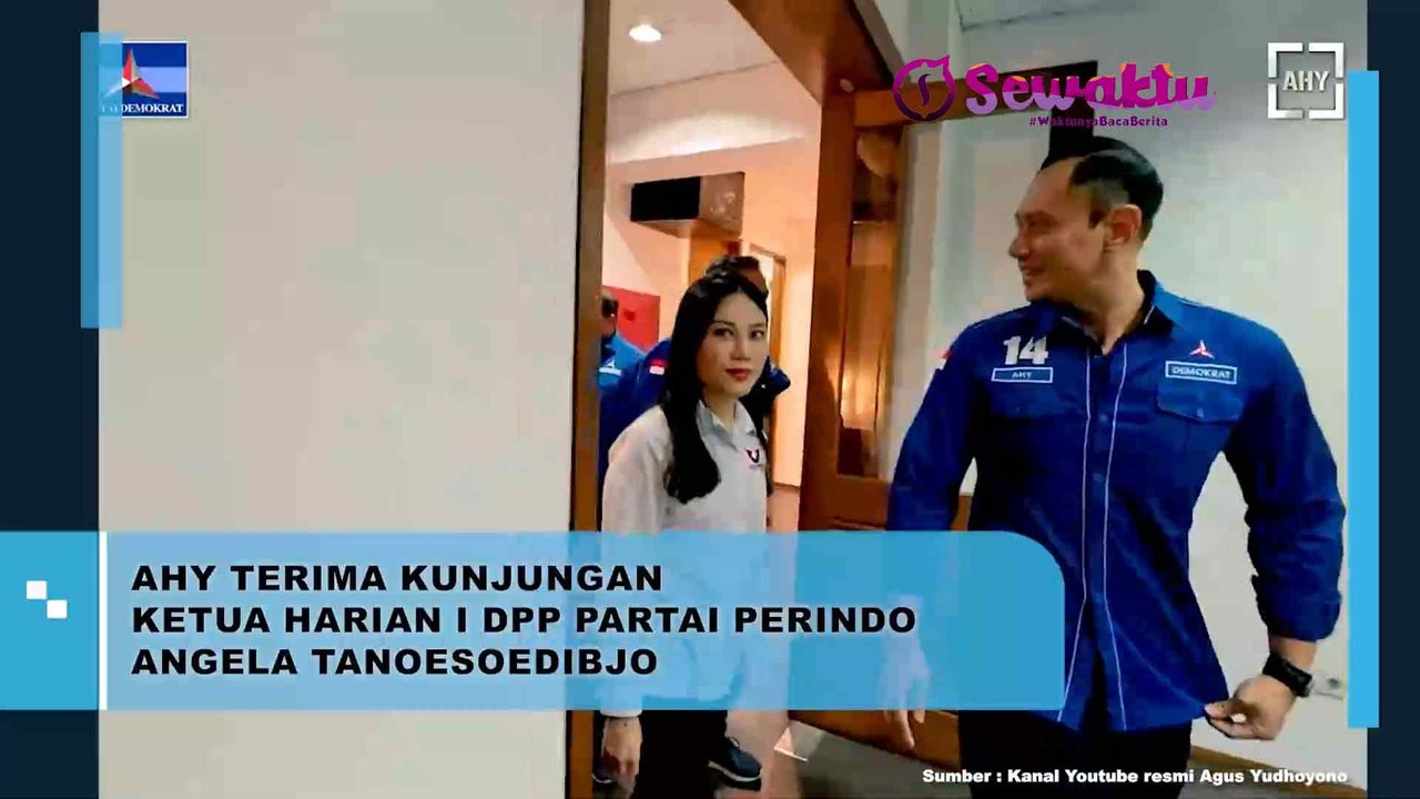 Agus Harimurti Yudhoyono Menerima Kunjungan Angela Tanoesoedibjo, Ketua Harian I DPP Partai Perindo