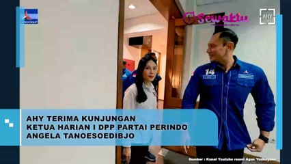Agus Harimurti Yudhoyono Menerima Kunjungan Angela Tanoesoedibjo, Ketua Harian I DPP Partai Perindo