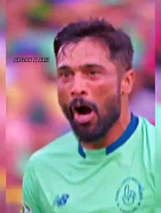 Muhammad Aamir bowling in The Hundrede  League