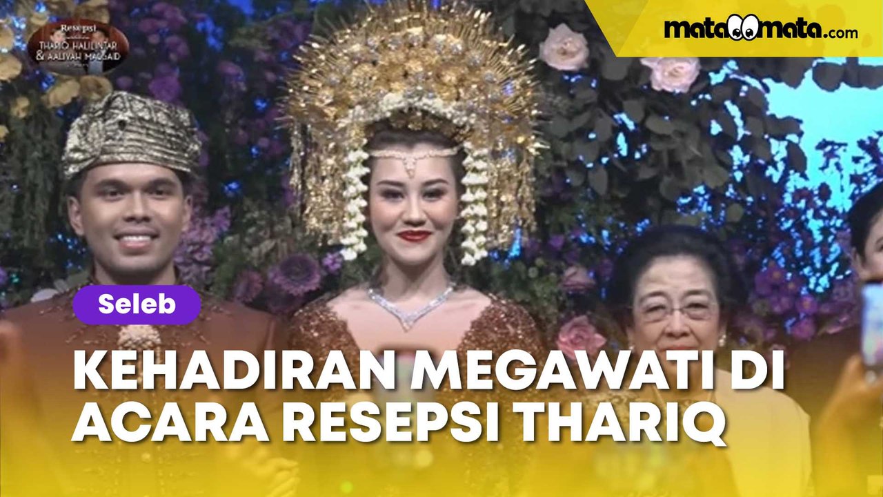 Kehadiran Megawati di Acara Resepsi Thariq Halilintar dan Aaliyah Massaid Curi Perhatia