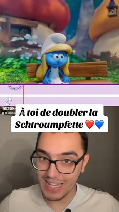 À toi de doubler là Schtroumpfette