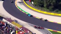 F2 2024 Belgium Feature Race Martins Villagomez Big Crash