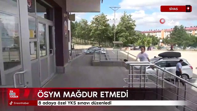 Sivas’ta ÖSYM 8 adaya özel YKS sınavı düzenledi