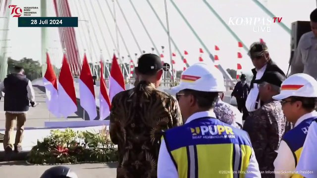 Presiden Jokowi Ajak Raffi Ahmad hingga Atta Halilintar saat Resmikan Jembatan Pulau Balang di IKN
