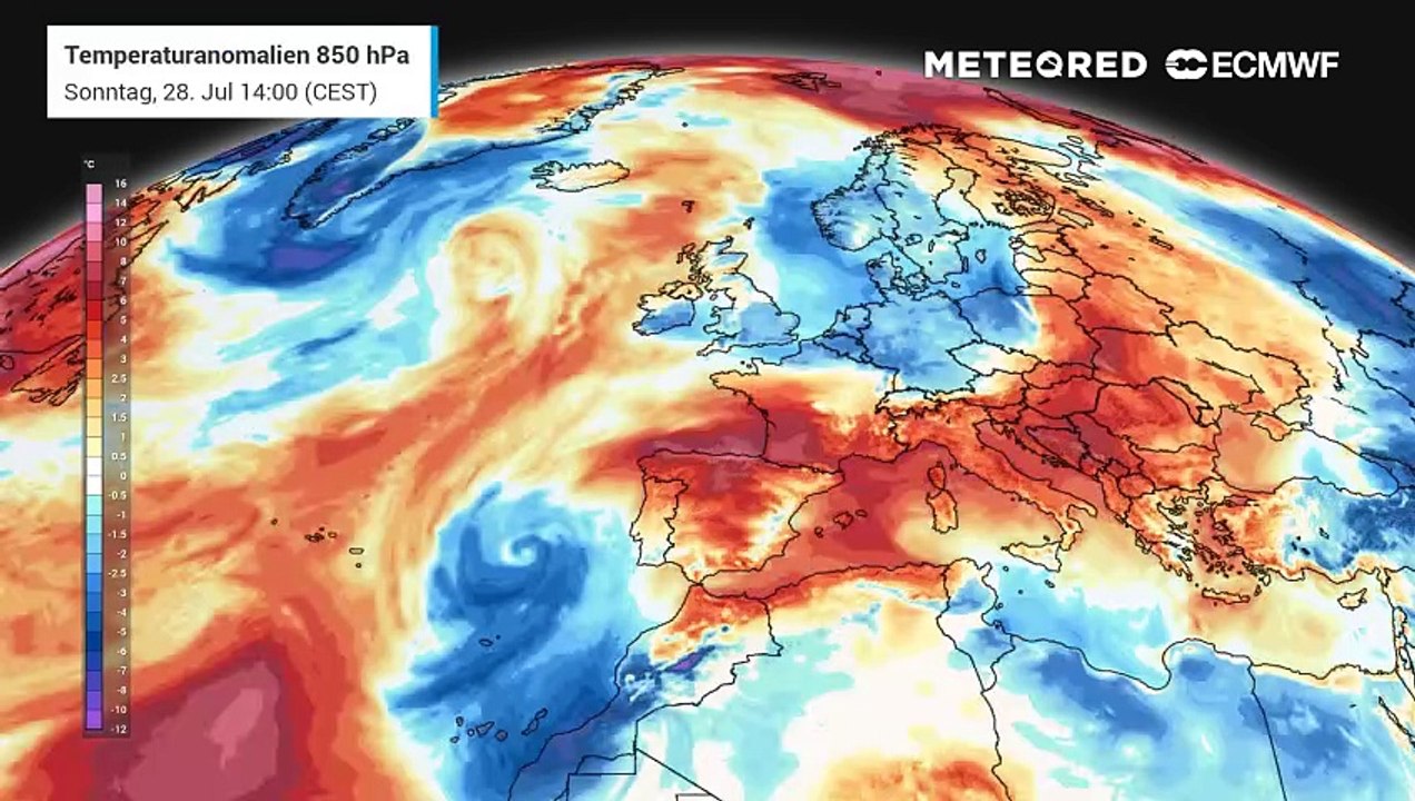 Eine neue Heißluftblase erreicht Deutschland! In der Höhe ist es in den nächsten Tagen für die Jahreszeit deutlich zu warm!