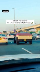 Tesla Cybertruck Taxi in Dubai