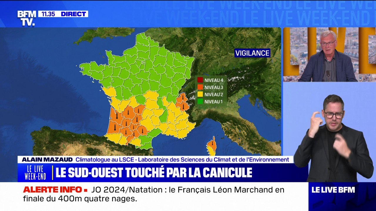 "L'été météo s'étend, l'hiver météo se rétracte": face aux épisodes caniculaires de plus en plus fréquents, ce climatologue met le réchauffement climatique en cause