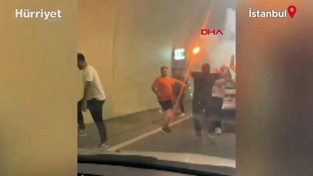 Beykoz'da asker eğlencesinde tüneli trafiğe kapattılar!