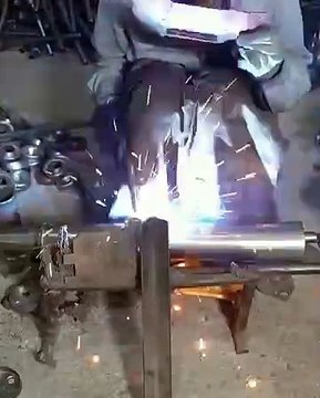 Making Motorcycle Silencers in Factory