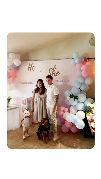 Dont ils ont dévoilé des images dans des stories Instagram. Ils étaient en compagnie de leur fille Victoire, 1 an et de Pancake, leur chienLa gender reveal organisée par les futurs parents Louis et Marie Ducruet