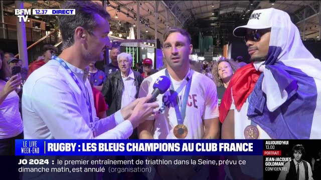 Rugby: On est très très ému , les Bleus réagissent à leur titre de champions olympiques
