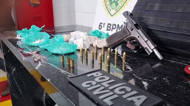 Ação da PM e DH resulta em quatro detidos com drogas e arma de fogo