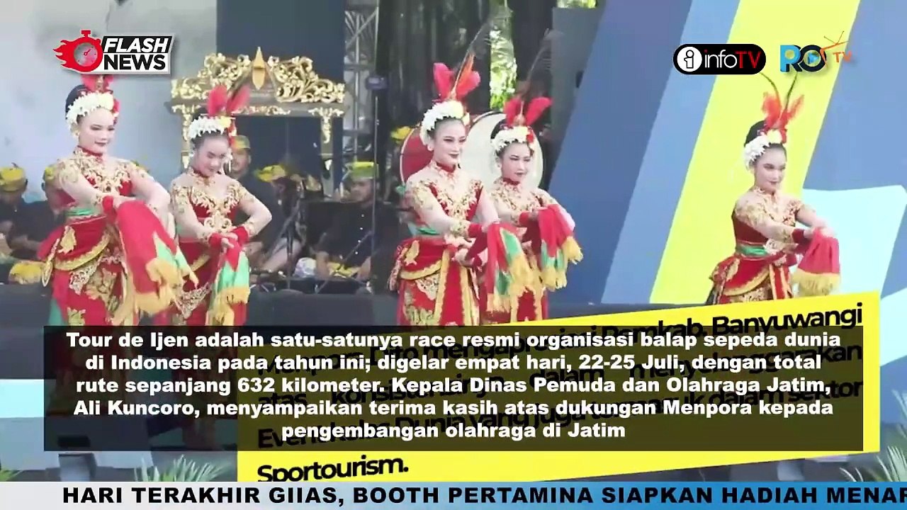 MENPORA DITO HADIRI TOUR DE BANYUWANGI IJEN 2024 - ETAPE 1