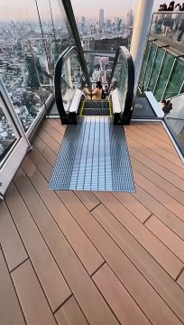 Best Escalator in the world Shibuya Sky Tokyo Japan