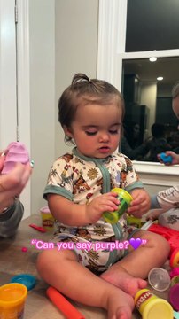 She’s learning so many new words!! #babyfever#baby#babies#cutebaby#dadsoftiktok#MomsofTikTok#parenthood#family#toddler#toddlersoftiktok#toddlers