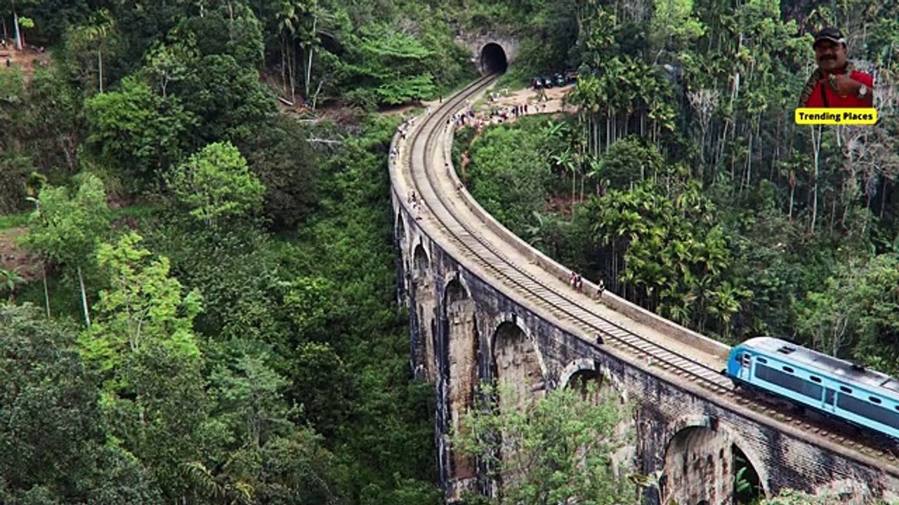 Famous Nine Arch Bridge in Ella, Sri Lanka