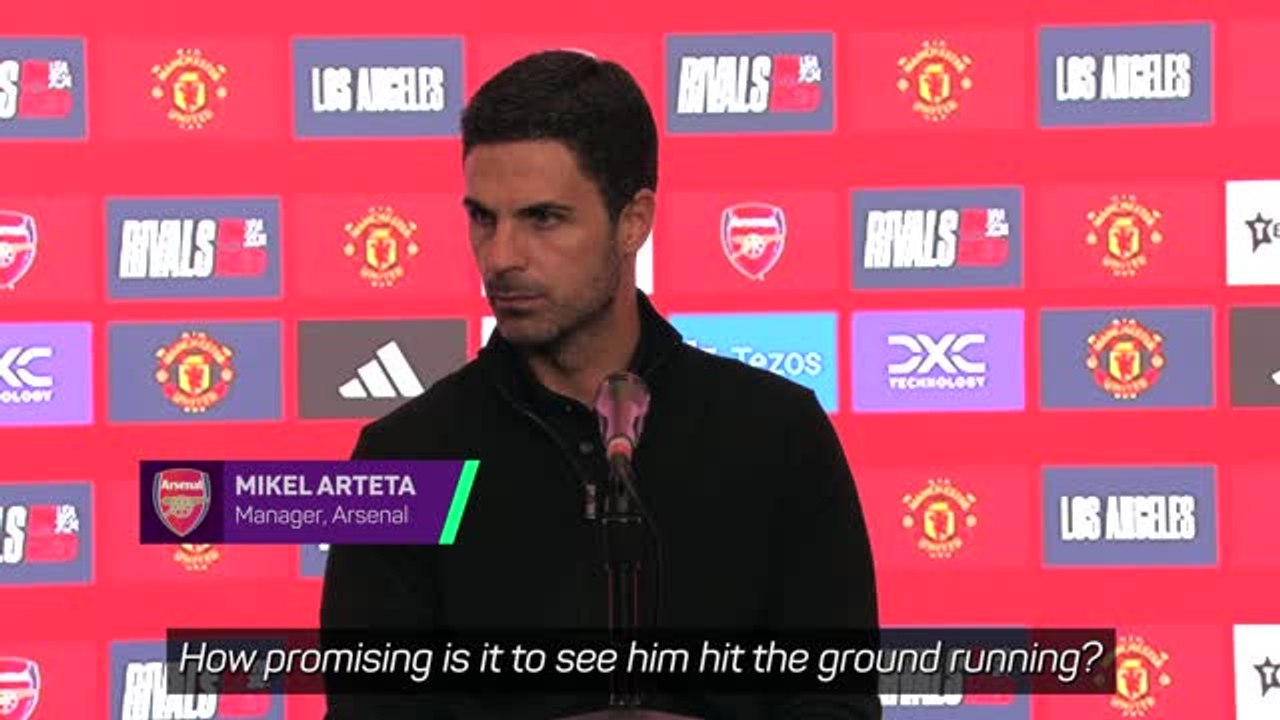 Arteta in awe of Martinelli's mentality after United winner