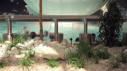 Caldea inicia su transformación de spa a resort con la reforma de la gran laguna