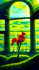 Lovely Couple dance performance in Flowers 