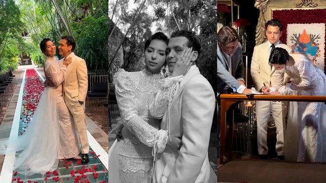 Boda Ángela Aguilar y Christian Nodal: Circula video con todos los detalles de la ceremonia
