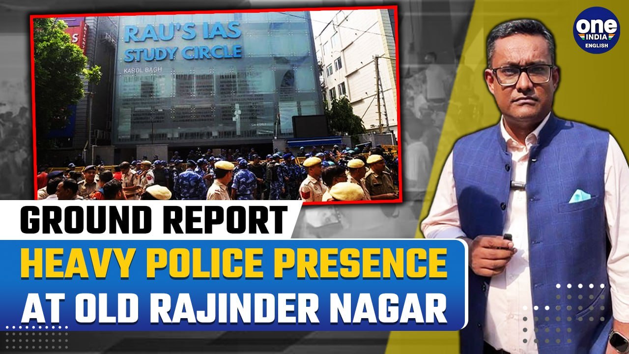 Old Rajinder Nagar Coaching Flooding: Police Pushes the Protesting Students Away | Ground Report