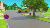 The wheels on the bus song(animal version)| Lalafan Nursery Rhymes @ kidz songs