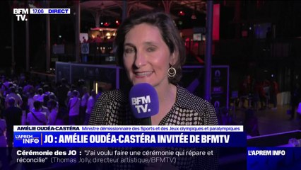 JO: Le top 5 "reste totalement notre objectif" indique Amélie Oudéa-Castéra, ministre des Sports démissionnaire