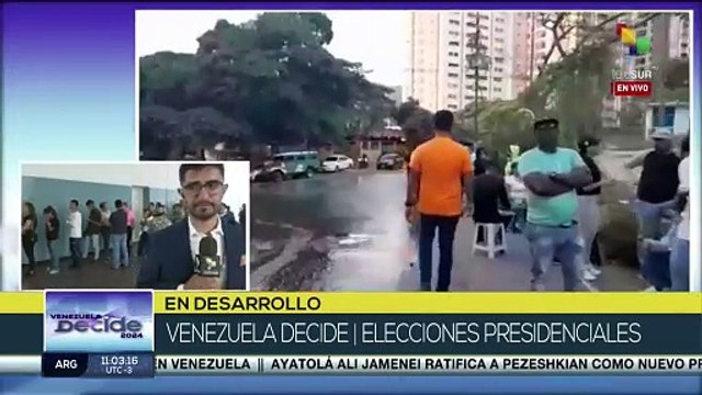 Masiva participación en el este de Caracas por los comicios presidenciales